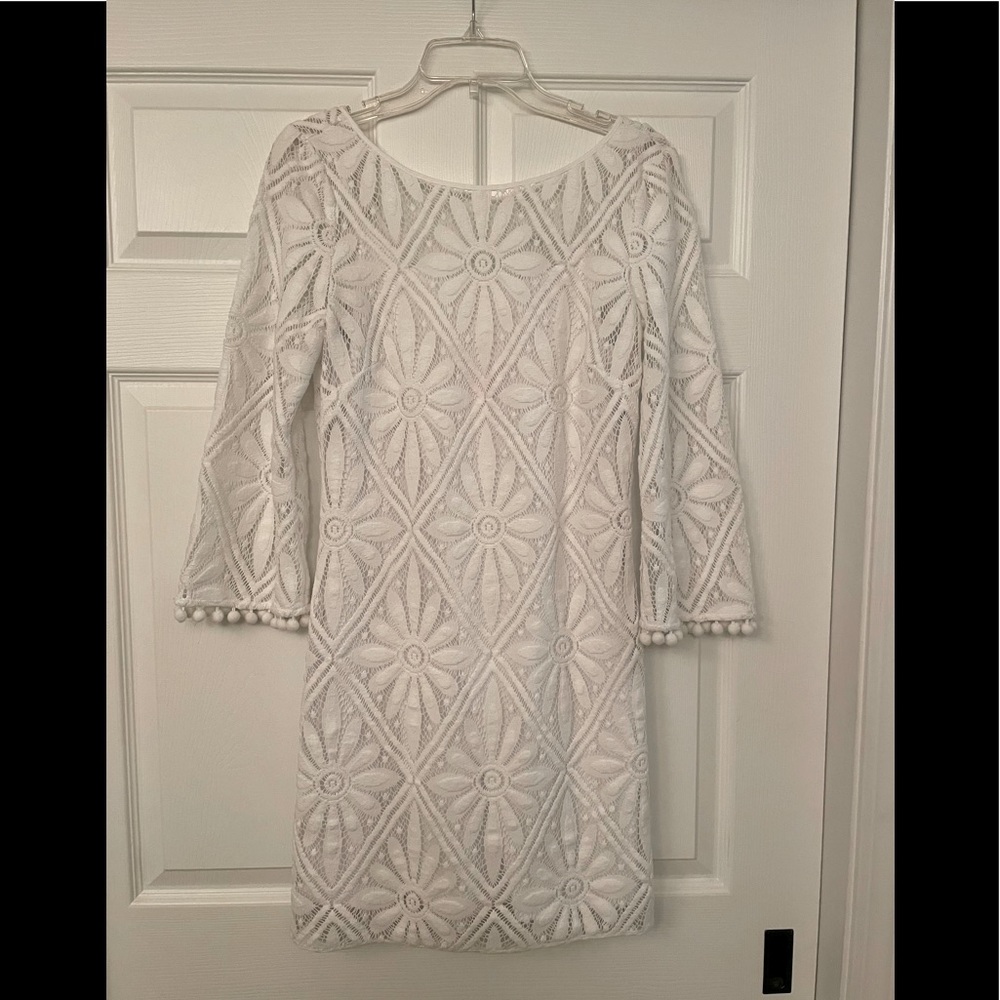 Lilly Pulitzer white lace dress